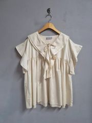 美品】PEPLUM YOSHIKI HISHINUMAブラウス ベージュ - メルカリ