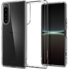 Spigen Xperia 5 IV ケース クリア [ SO-54C | SOG09 | A204SO ] ストラップ ホール付き クリア TPU バンパーケース 2重構造 米軍MIL規格取得 耐衝撃 指紋防止 すり傷防止 黄ばみ無し ワイヤレス充電対応 ウのサムネイル