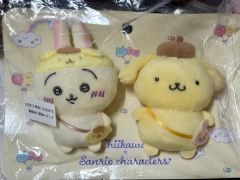ちいかわ サンリオ うさぎ ポムポムプリン ペアブローチ - メルカリ
