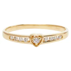 ハートモチーフ リング 指輪 K18YG イエローゴールド レディース【1-0259618】のサムネイル