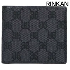 バレンシアガ ×グッチ GUCCI  680430 ハッカープロジェクト総柄二つ折り財布 メンズのサムネイル