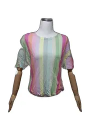 オランダ ブランド OILILY オイリリー 正規品 女の子 MUZIGAE MANSION ムジゲマンション ニット 夏 半袖Tシャツ 140/10Yのサムネイル