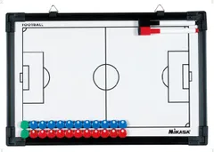 ミカサ MIKASA サッカー サッカー作戦盤 ブラック メンズ レディース フルコート ハーフコート 両面 作戦ボード 部活 クラブ 試合 ホワイトボード 収納ケース付き マグネット  SBF ブラックのサムネイル