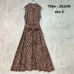 26SS極美品✨ジョリーミニョン　リバティ柄 ティアードワンピース　40　パール 26SS極美品✨ジョリーミニョン リバティ柄 ティアードワンピース 40
