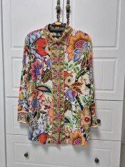ETRO エトロ ワンピース ペイズリー柄 七分袖 ベルト付き イタリア製