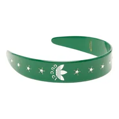 グッチ × アディダス adidas トレフォイル カチューシャ ヘアアクセサリー グリーン プラスチック レディース GUCCI【1-0263580】のサムネイル