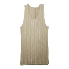 プリーツプリーズ イッセイミヤケ カットソー ノースリーブ サイズ3 PP01-JK701 グレージュ ポリエステル レディース PLEATS PLEASE【1-0263642】のサムネイル