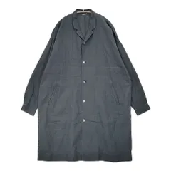ARTS&SCIENCE コットンリネン ライトコート ショップコート 薄手 羽織り 091-U637-158 コート ネイビー ユニセックス アーツ&サイエンス【中古】6-0630M♪のサムネイル