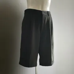 Vintage 90s ショートパンツ ショーツ スラックス ヴィンテージ ワイドストレート ブラック 黒 H902のサムネイル