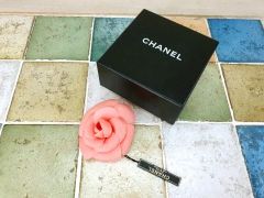 激レア】 シャネル CHANEL 今季 カメリア コサージュ ツイード ピンク 