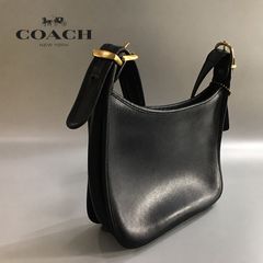 コーチ オールドコーチ ショルダーバッグ 斜め掛け レザー ブラック