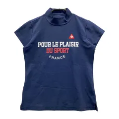 サイズ：S LE COQ GOLF ルコックゴルフ  ハイネック 半袖Tシャツ POUR LE PLAISIR  ネイビー系 [240101730368] ゴルフウェア レディース ストストのサムネイル