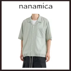 新品未使用　nanamica（ナナミカ）　オープンカラーシャツ　L　コーラルグリーンのサムネイル