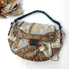 ジャマンピュエッシュ JAMIN PUECH フランス製 本革フリンジミニバッグ