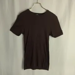 M1-04156【Women】GUNZE (グンゼ)  BODY WILD ストライプTシャツ 半袖 (L) / ブラウン HT-夏のサムネイル
