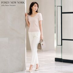 フォクシー ジェリービーンセーター 38 黒 M 半袖ニット Tシャツ
