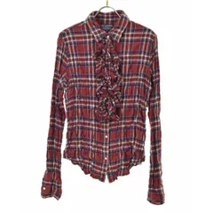 【POLOJEANSCO.RALPHLAUREN】フリル付き チェック長袖シャツのサムネイル