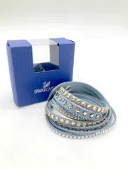 Swarovski スワロフスキー 星型 アクセサリー Slake Stars スレイクスター ブレスレット 青 ■■ レディースのサムネイル
