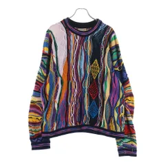 COOGI (クージー) 3D ニット ラウンドネック 長袖 セーター マルチカラーのサムネイル