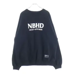 NEIGHBORHOOD (ネイバーフッド) 25AW CLASSIC SWEAT SHIRT LS クラシック フロントロゴプリント クルーネックスウェットトレーナー ブラック 252UWNH-CSM01のサムネイル