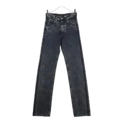 Maison Martin Margiela (メゾンマルタンマルジェラ) 22SS Painted Washed Denim Pants S50LA0208 ペイント加工 ウォッシュドストレートデニムパンツ ジーンズ ブラックのサムネイル