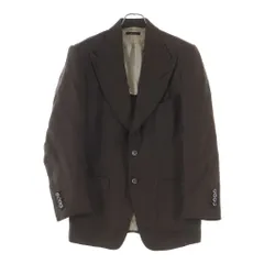 TOM FORD (トムフォード) ピークドラペル シングルテーラードジャケット ブラウンのサムネイル