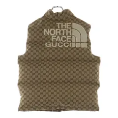 GUCCI (グッチ) THE NORTH グッチ ノースフェイス 21AW ダウンベスト GGキャンバス Mサイズ ベージュ 670768のサムネイル