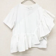 3.1 Phillip Lim スリーワンフィリップリム Tシャツ ブラウス トップス フリル ラッフル ショート コットン ホワイト レディース XS b00320のサムネイル