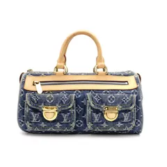 LOUIS VUITTON ルイヴィトン デニム ネオ スピーディ ハンドバッグ デニム レザー デニム モノグラムのサムネイル