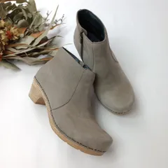 dansko ダンスコ マリア ショートブーツ スエード レザー ウッド調 ウェッジソール/26Aのサムネイル