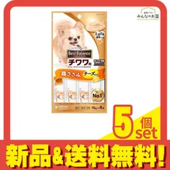 ベストバランスおやつ チワワ用 鶏ささみ チーズ入り 15g× 4本入 5個セット まとめ売りのサムネイル