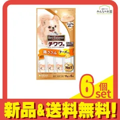 ベストバランスおやつ チワワ用 鶏ささみ チーズ入り 15g× 4本入 6個セット まとめ売りのサムネイル
