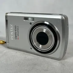 【管2606-640】動作確認済☆ PENTAX ペンタックス Optio E60 シルバー コンパクトデジタルカメラ 現状渡しのサムネイル