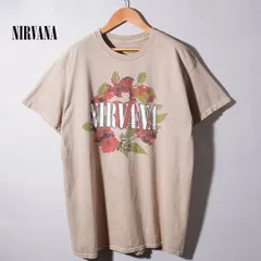 ニルヴァーナ NIRVANA Tシャツ L サンド ベージュ バンT バンドT ロックT ストリート アメカジ Y2K 古着 T021のサムネイル