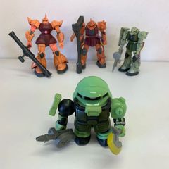 〇ガンダム フィギュア シャア専用ザクⅡ シャア専用ゲルググ ザク 3頭身ザク  まとめ売り
