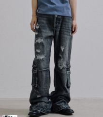 新品】DIESEL カーゴデニム グランジ ダメージ y2k オーバーサイズ 