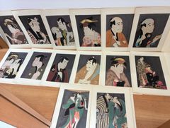 浮世絵版画☆画装用画☆6冊セット版画総数144枚☆写楽SHARAKU 24枚