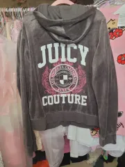 JUICY COUTURE ジューシークチュール ツアーベルベット フード L グレーのサムネイル