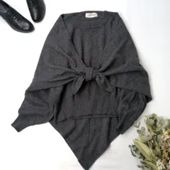 lilly lynque リリーリン ストール付き カシミヤ ウール 毛 混 ニット プルオーバー /26Fのサムネイル