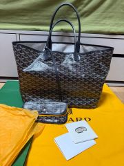 ゴヤール サンルイ GOYARD GM Noir トートバッグ - メルカリ