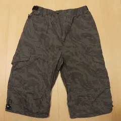 ^874★ エアウォーク 迷彩 リップストップ ハーフパンツ L チャコール系 クロップドパンツ カーゴパンツ 古着のサムネイル