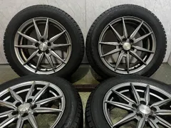 【GOODYEAR ICENAVI8 205/55R16】スタッドレス【Humanline 16インチ 6.5J5HPCD100+45】22年製 バリ溝 レクサスCT レガシィ等　(KTX066)のサムネイル
