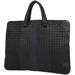 【在庫一掃】 ボッテガヴェネタ BOTTEGAVENETA イントレチャート ビジネスバッグ ビジネスバッグ レザー ブラック レディース 【中古】のサムネイル