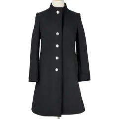 【在庫一掃】 セリーヌ CELINE ノーカラーコート ロング アウター その他コート 毛 ブラック レディース 【中古】のサムネイル