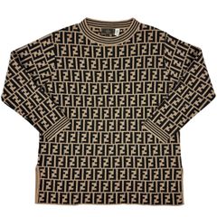 FENDI ズッカ柄（F Fモチーフ）総柄長袖ニット セーター - メルカリ