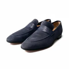 1d23 Berluti ベルルッティ Lorenzo ロレンツォ スエードローファー レザーシューズ サイズ8 ネイビー メンズ 紳士靴k02iのサムネイル