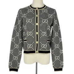 【在庫一掃】 グッチ GUCCI GG柄 カーディガン ラメ トップス ウール レーヨン その他 ブラック ゴールド レディース 【中古】のサムネイル
