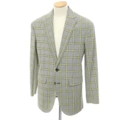 【新品アウトレット】ディースクエアード DSQUARED2 コットン チェック テーラードジャケット グレーxグリーン【サイズ44】【メンズ】のサムネイル