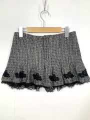JILLSTUART ジルスチュアート ツイード 刺繍 ショート スカート パンツ size0/黒 ■■レディースのサムネイル