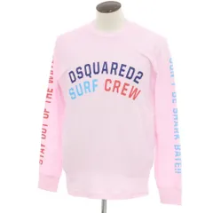【新品アウトレット】ディースクエアード DSQUARED2 コットン クルーネック 長袖Ｔシャツ ライトピンク【サイズL】【メンズ】のサムネイル